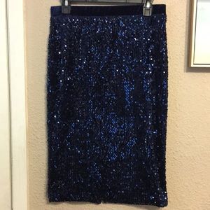Dark Blue sparkly skirt